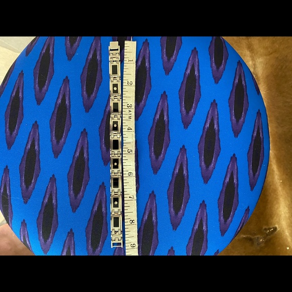 Men's Stainless Steel Diamond Bracelet 1/8 ct. t.w - Picture 5 of 14